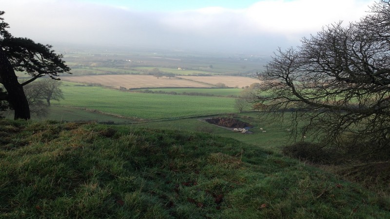Meon Hill dans le Warwickshire, colline associée au meurtre non résolu de Charles Walton en 1945