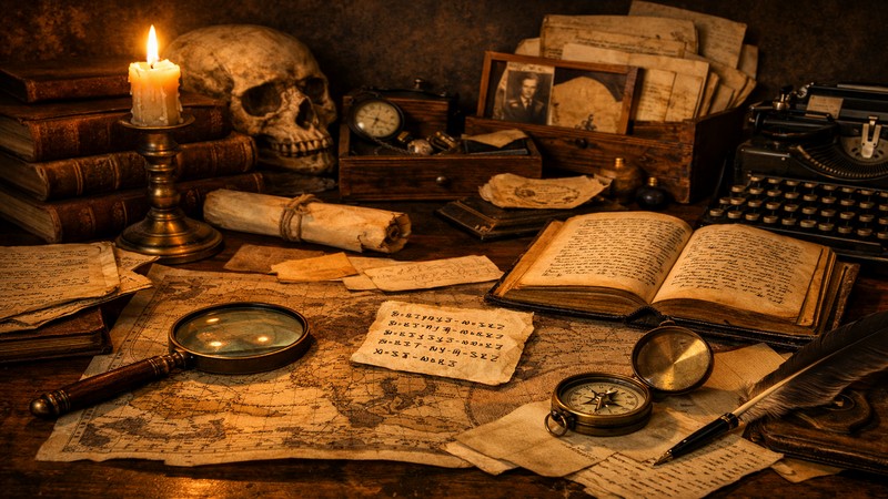 archives anciennes évoquant plusieurs mystères historiques inexpliqués