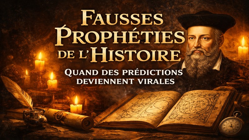 Ancien manuscrit de prophétie éclairé à la bougie évoquant les prédictions historiques et les mystères des prophéties virales